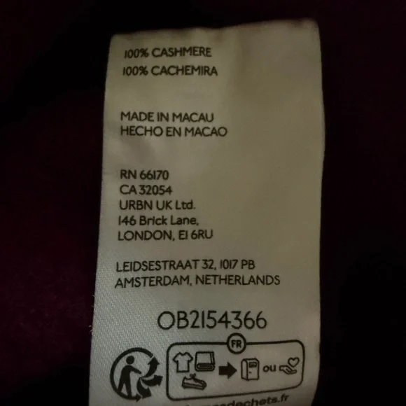 Free People Lila Waffle Knit Cashmere Cardigan Cherry Red Button Large - Picture 8 of 8